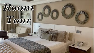 ROOM TOUR LUXURY JUNIOR SUITE OCEAN VIEW ROYALTON RIVIERA CANCUN MEXICO [upl. by Alliuqal]