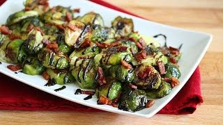 Oven Roasted Balsamic Brussels Sprouts [upl. by Materse]