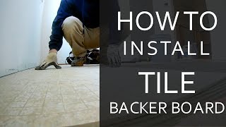 How to Install Tile Backer Board [upl. by Esma163]