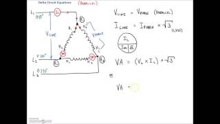 3 Phase Delta Tutorial Electrical Power PE Exam Review [upl. by Okram471]