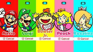 Super Mario 3D World  Bowsers Fury  All Characters [upl. by Oah]