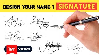 ✔️ How To Design Your Own Amazing Signature  How To Create Your Own Signature [upl. by Maurise]