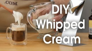 DIY whipped cream in 60 seconds [upl. by Nhaj]