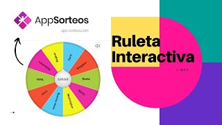 ¿Cómo crear una RULETA INTERACTIVA 🎡 Exploremos AppSorteos  Infotips Channel [upl. by Kjersti]