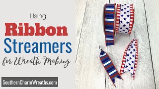 Using Inexpensive Ribbon as Filler for Wreath Making [upl. by Nyre911]