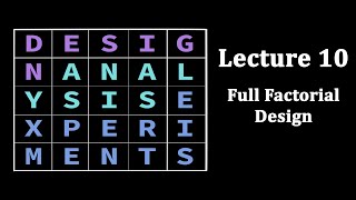 Design of Experiments Lecture 10 Full Factorial Design [upl. by Reinhard616]