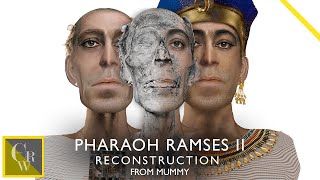 PHARAOH RAMSES II FACIAL RECONSTRUCTION FROM MUMMY [upl. by Anette993]