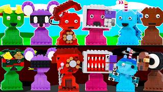 I Built Sprunki OC TELE vs MICRO Highest Evolution Version  Incredibox Sprunki Lego Building [upl. by Einiffit]