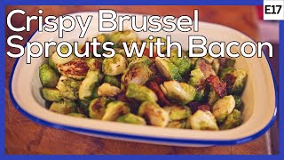 Crispy Brussel Sprouts with Bacon [upl. by Ahsiugal]