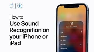 How to use Sound Recognition on your iPhone or iPad — Apple Support [upl. by Atinel]