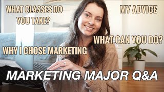 ADVICE FROM A MARKETING MAJOR GRAD  Why I Chose Marketing What Can You Do Classes  Marketing QampA [upl. by Assetak]