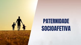 Paternidade socioafetiva [upl. by Ayiotal445]