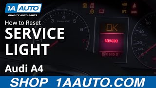 How to Reset Service Light 0409 Audi A4 [upl. by Calista122]