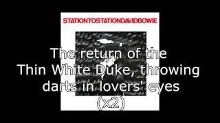 Station to Station  David Bowie  Lyrics [upl. by Vahe]