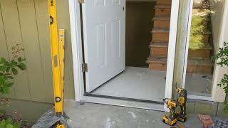 Jeld Wen Front Door Installation  Really crappy products and craftsmanship PART 1 [upl. by Sutelc]