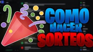 CÓMO HACER SORTEOS EN DISCORD GiveawayBot [upl. by Schaefer]