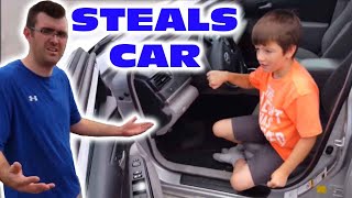 Kid Takes Uncles Car To Go To Mcdonalds SKIT [upl. by Eriam]