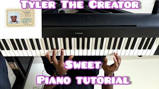 Tyler The Creator  Sweet  I Thought You Wanted To Dance  Piano Tutorial [upl. by Amie]