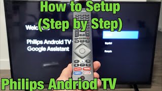 Philips Android TV How to Setup for Beginners [upl. by Sergo500]