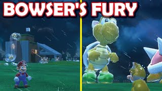 I made a custom Bowsers Fury level based on the Title Screen from SM3DW Bowsers Fury modding [upl. by Farrar]