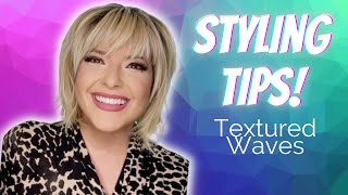 Synthetic Wigs Styling Adding Texture and Volume to Short Wigs [upl. by Eillac]