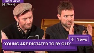 Gorillaz interview extended Politics Brexit Humanz discussed by Damon Albarn and Jamie Hewlett [upl. by Asaph883]