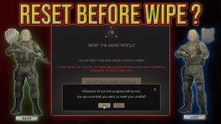 Should you RESET your account before WIPE  Escape From Tarkov [upl. by Eddie]