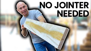 5 Ways to Joint Boards Without A Jointer  Woodworking Tip [upl. by Ydoj]