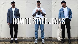 How To Style Jeans  4 EASY Outfit Ideas  Mens Fashion [upl. by Shirlee]