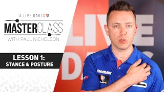 A Live Darts Masterclass  Lesson 1  Stance and Posture [upl. by Nyladgam]