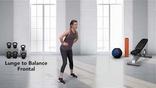 How to do a Lunge to Balance Frontal [upl. by Ahtram269]