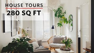 House Tours A 280 SQ FT BudgetFriendly Apartment in Paris France [upl. by Adrahs115]