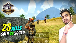 23 KILLS WITH NEW CHARACTERS  FREE FIRE 3rd ANNIVERSARY SPECIAL GAMEPLAY [upl. by Mariano616]