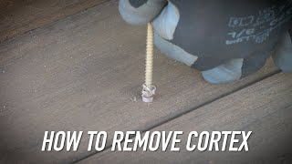 Quick Tip How To Remove Cortex Plugs amp Screws  Dr Decks [upl. by Arabella]