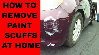 How to Remove Paint Scuff from a Car or Paint Transfer Removal [upl. by Macur]