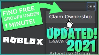 How to get FREE roblox groups FAST Updated 2021 [upl. by Cowan203]