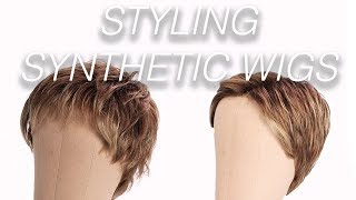 How To Style Synthetic Wigs  Wigs 101 [upl. by Ahsemot]