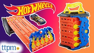 NEW Hot Wheels Roll Out Raceway Track Set Review  TTPM Toy Reviews [upl. by Thia]