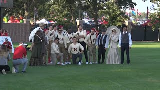 Rutgers throws it back to 1869 reenacting historys first college football game [upl. by Schuler]