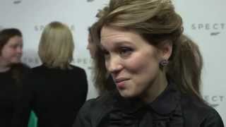 Léa Seydoux Interview  Announcement James Bond 24 [upl. by Ellinet877]