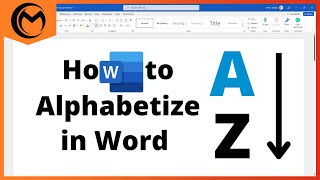 How to Alphabetize in Microsoft Word [upl. by Alicea]