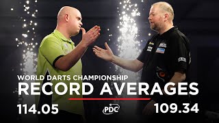 RECORDBREAKING AVERAGES Van Barneveld v Van Gerwen  2017 World Darts Championship [upl. by Cochard]