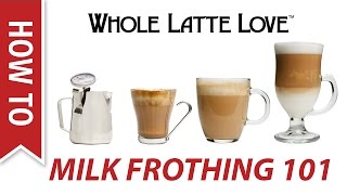 Milk Frothing for Beginners [upl. by Ajak]