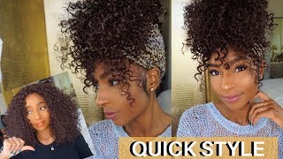 How to Make a Synthetic Curly Wig Look Natural Bobbi Boss Marina  iamLindaElaine [upl. by Zandt]