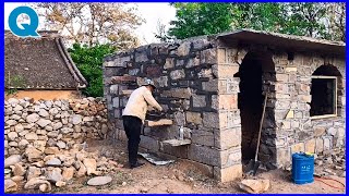 build a cool and sustainable box stone house [upl. by Ilatfan]