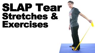 SLAP Tear Stretches amp Exercises for Shoulder  Ask Doctor Jo [upl. by Holton]