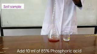 Determination of Organic Matter Percentage of Soil by Walkey Black Method [upl. by Sakmar]