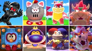 Super Mario 3D World  Bowsers Fury  All Bosses [upl. by Aicilyhp655]