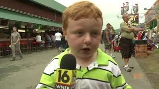 Apparently kid interviewed at Pennsylvania county fair [upl. by Hortense]