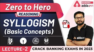 Syllogism Basic Concepts  Reasoning  Adda247 Banking Classes  Lec 2 [upl. by Ruhl323]